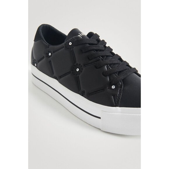 Desigual Women's Sneakers In Black 230541 Size 7.5 - Picture 3 of 7